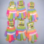 のびのびカラフルな手袋　6色